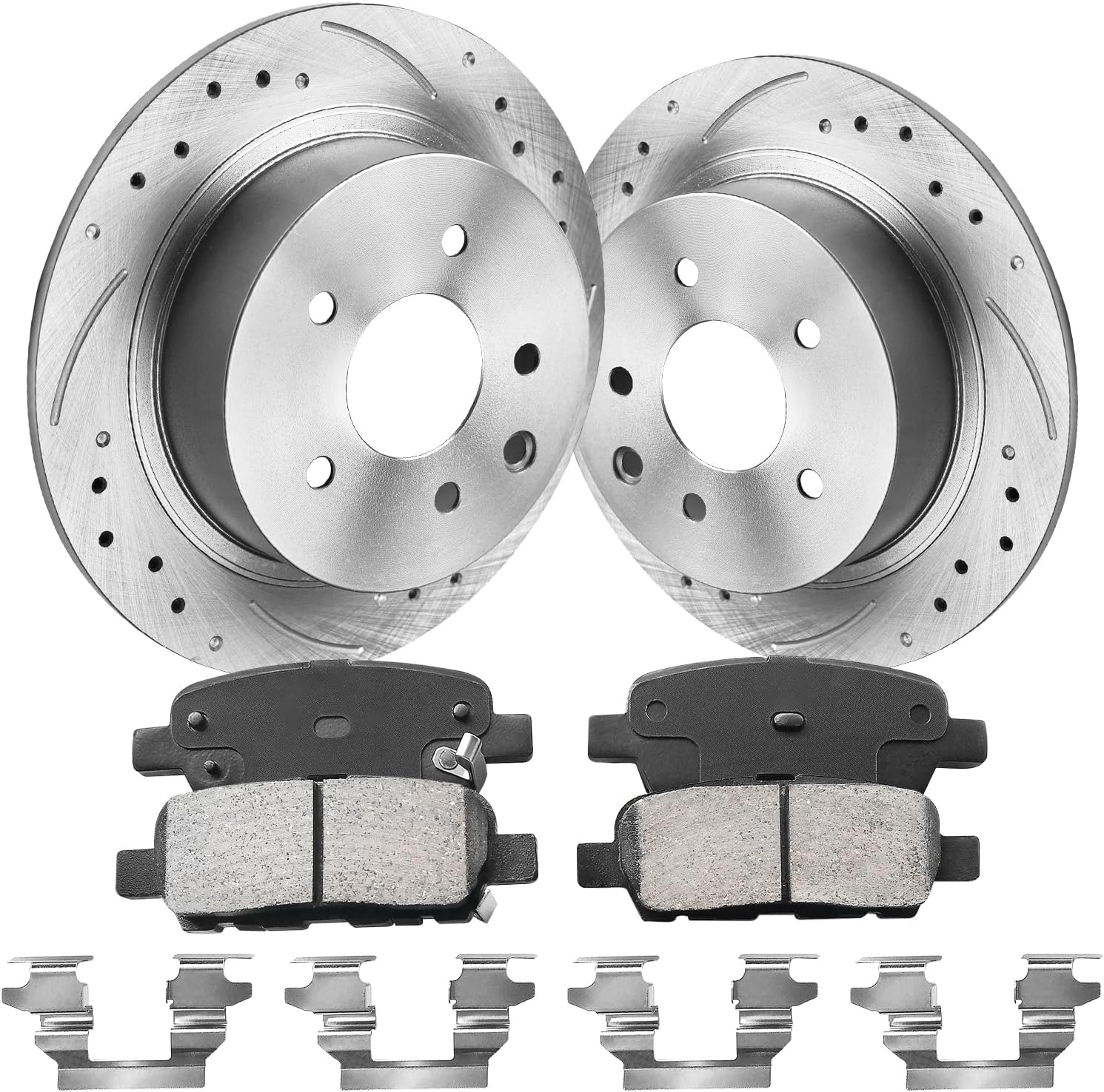 Rear Brake Kit for Nissan Altima 2002-2023 with Rotors & Pads