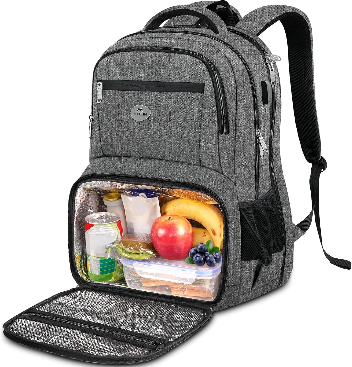 MATEIN Work Backpack for Men: Large Anti Theft Lunch Bag