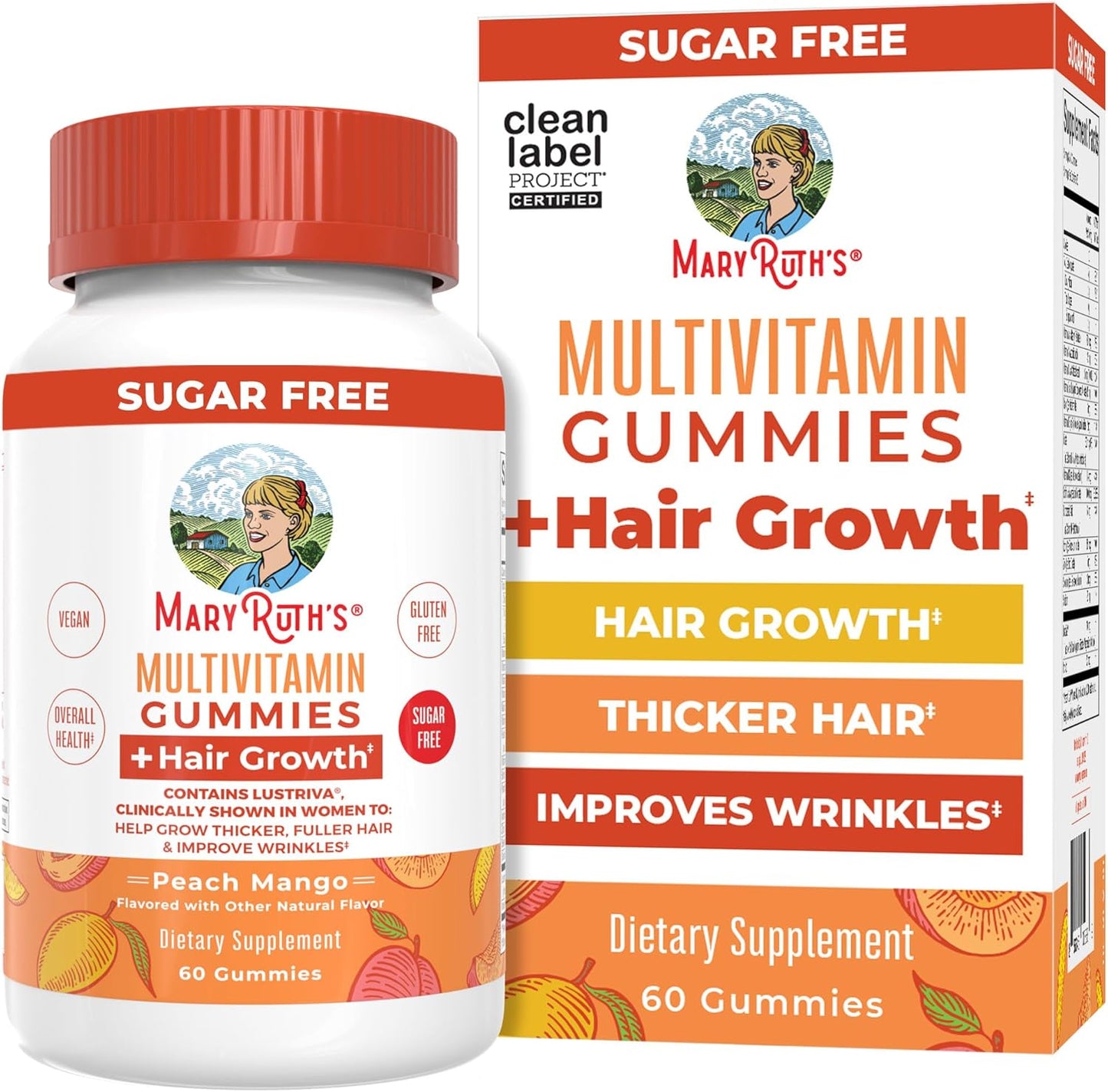 MaryRuth's Multivitamin Gummies for Hair Growth and Skin Care