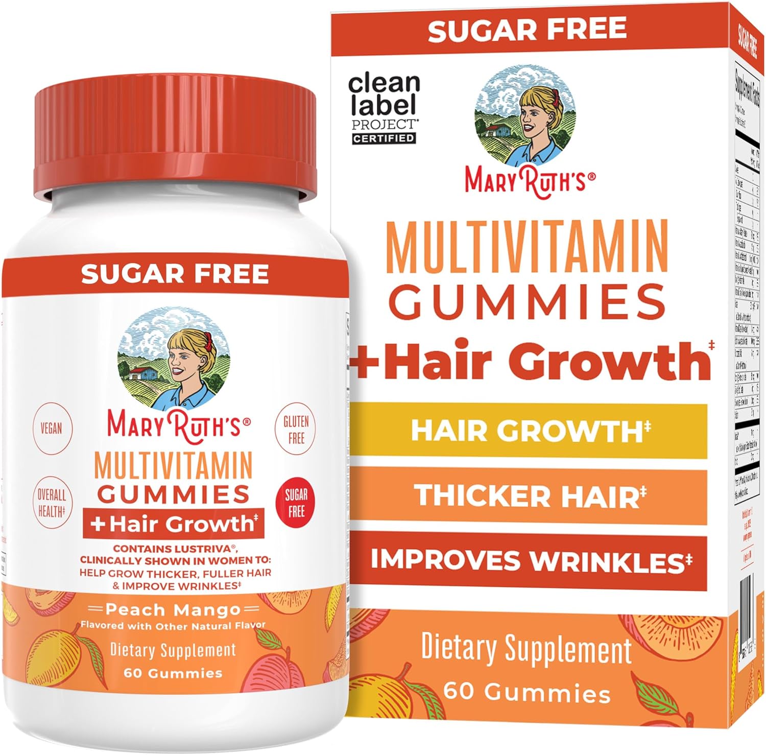 MaryRuth's Multivitamin Gummies for Hair Growth and Skin Care