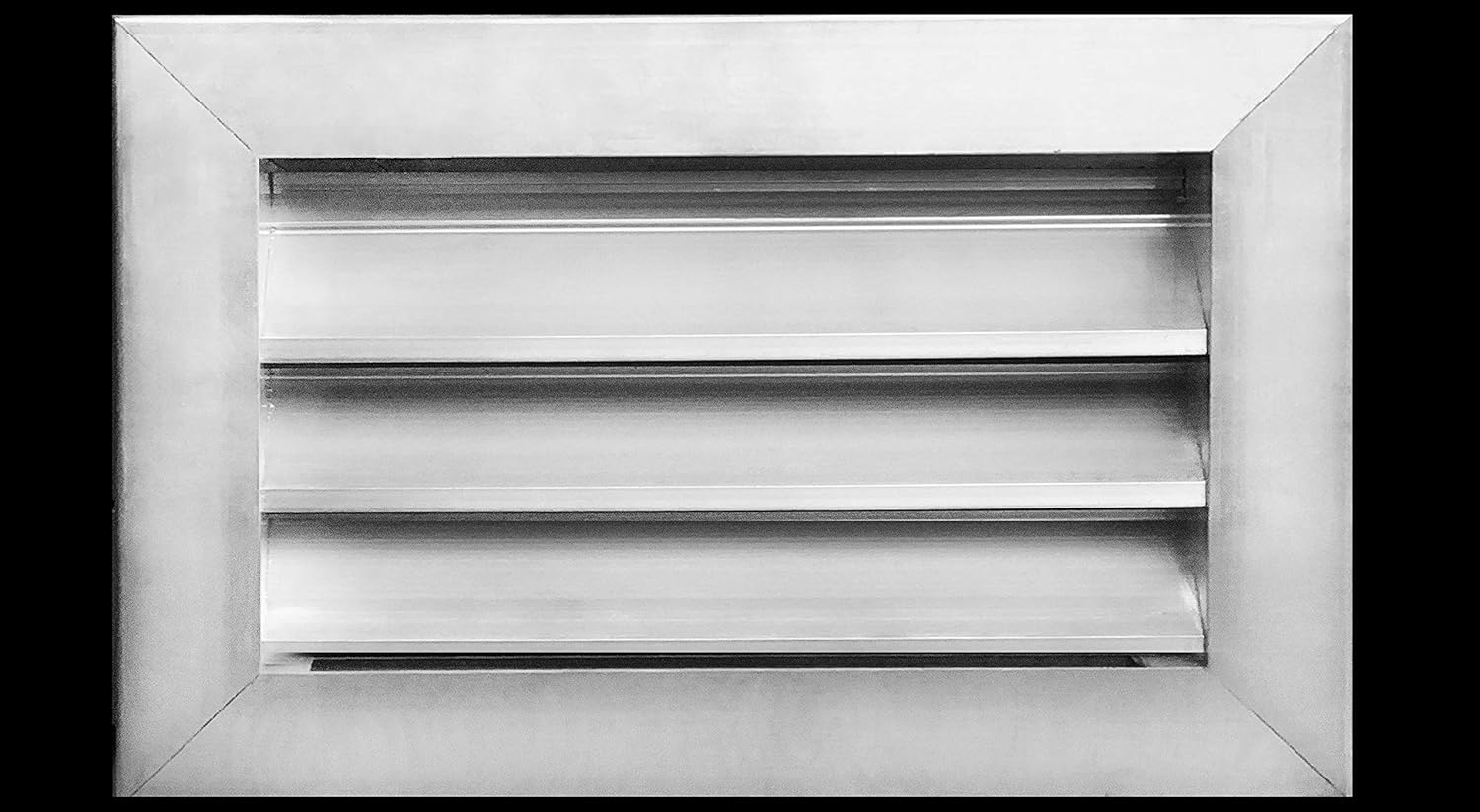 HVAC Premium 16in x 8in Aluminum Gable Louver Vent for Walls