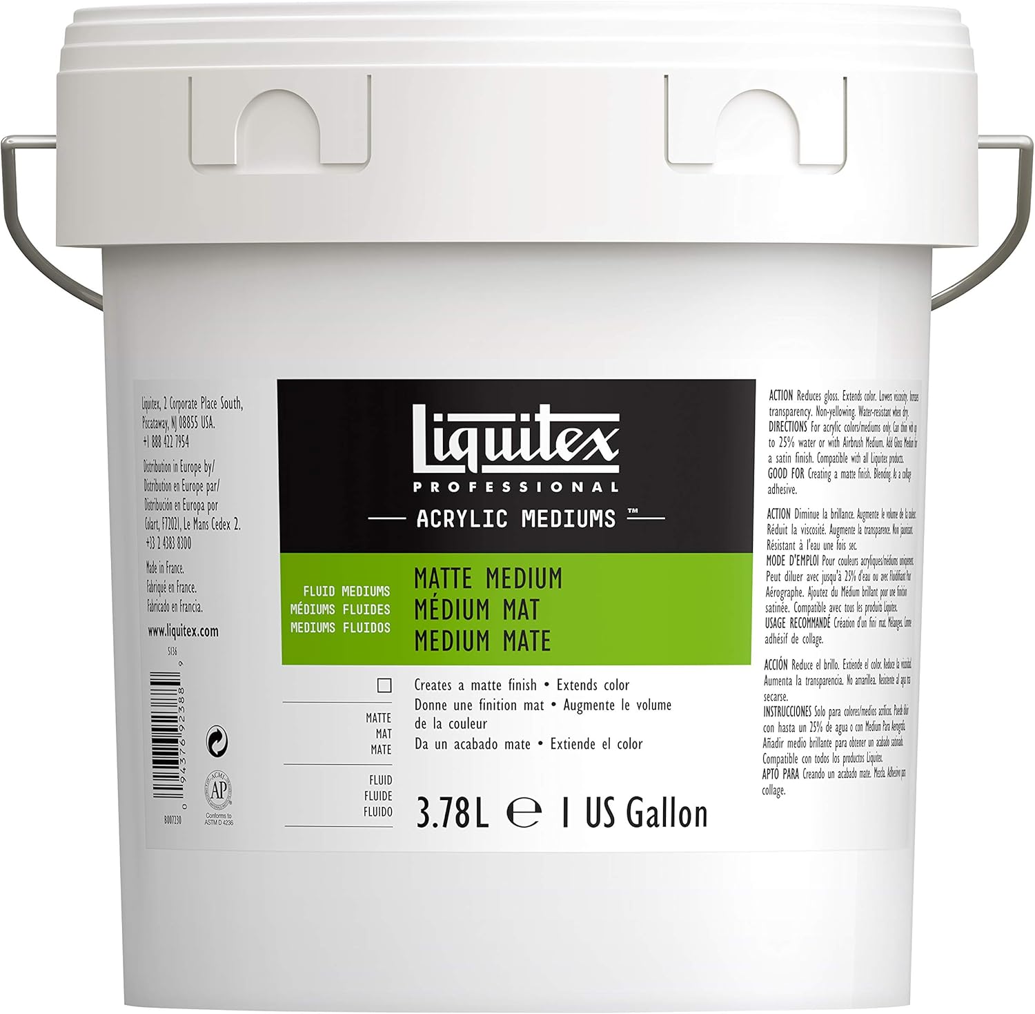 Liquitex Professional Matte Medium for Acrylic Colors 128-oz