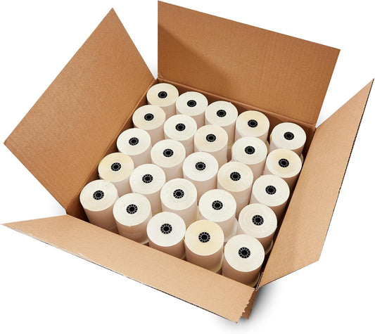 2 Ply Carbonless Receipt Paper Rolls for POS Systems - 32 Rolls