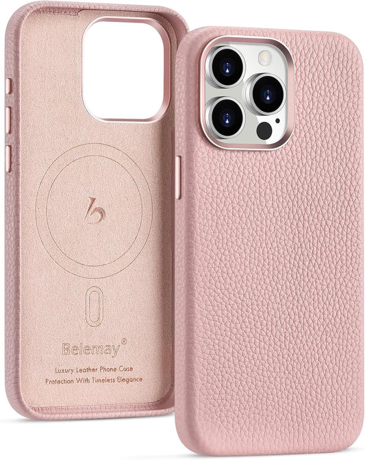 Premium Leather Case for iPhone 14 Pro Max - MagSafe Compatible