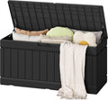 Flamaker Outdoor Storage Box 80 Gallon Deck Box - Weatherproof Bench
