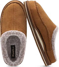 KuaiLu Mens Memory Foam Clog Slippers - Warm Faux Fur Comfort