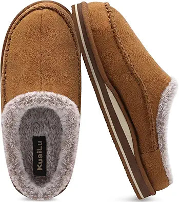 KuaiLu Mens Memory Foam Clog Slippers for Ultimate Comfort