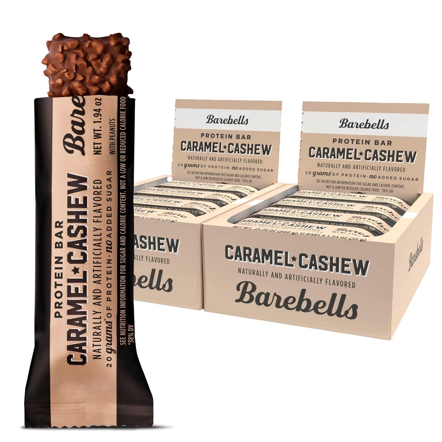 Barebells Protein Bars Caramel Cashew - Delicious High Protein Snack