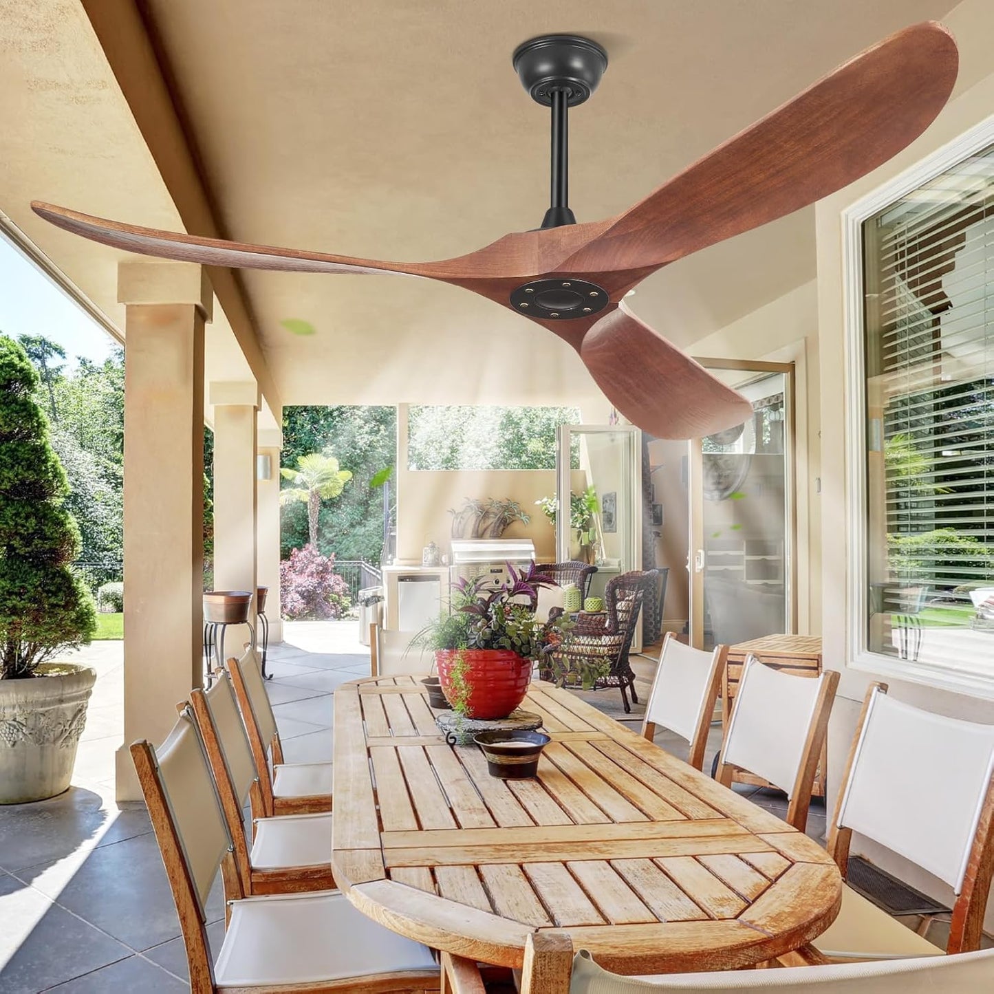 60 Inch Ceiling Fan Without Lights for Indoor and Outdoor Use