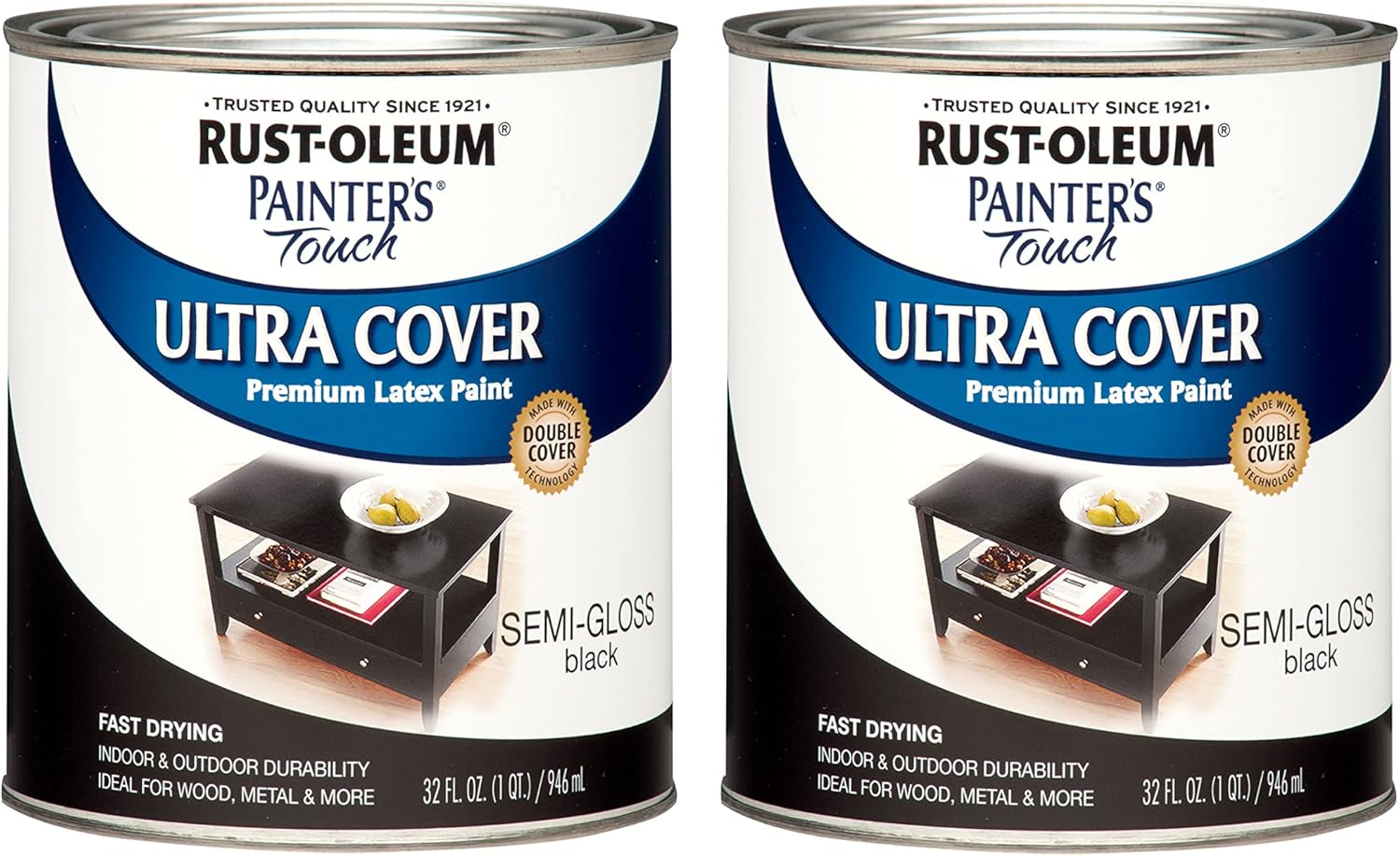 Rust-Oleum Painter's Touch Semi-Gloss Black Paint for Projects