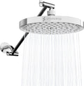 Round Rain Shower Head with Extension Arm - High Pressure Performance