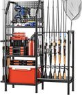 Fishing Rod Holders for Garage - 3-Tier Heavy Duty Rod Rack