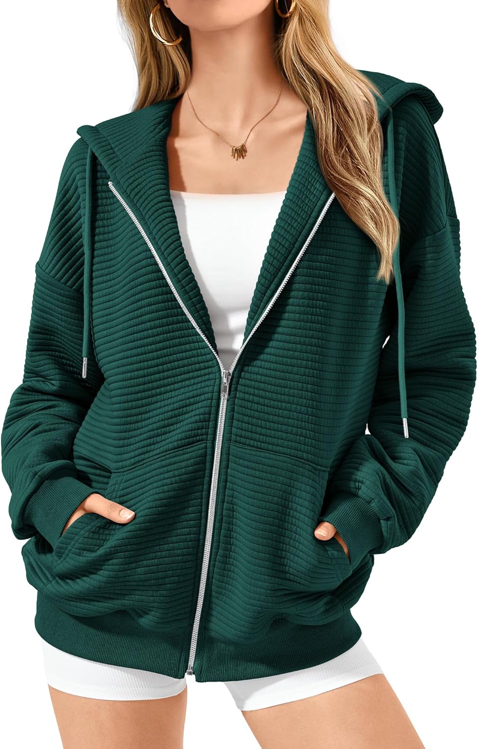BTFBM Zip Up Hoodie Women Long Sleeve Casual Fashion Jacket