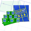 Quick Pickleball Court Marking Kit with Pre-Cut Tape Lines - Instant