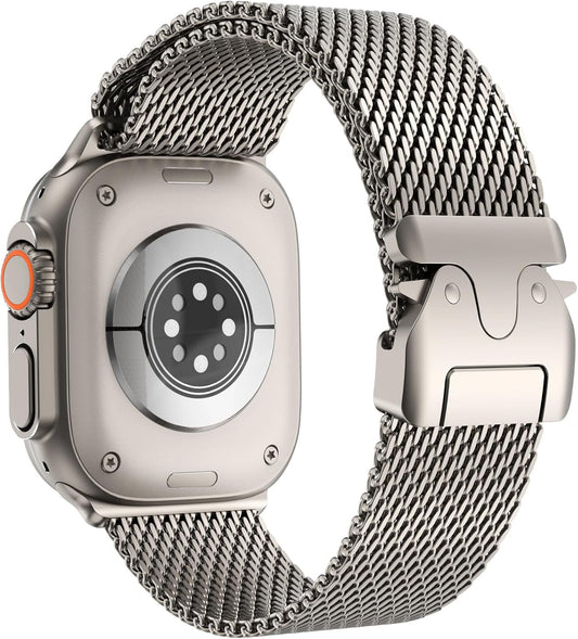 Titanium Buckle Milanese Band for Apple Watch