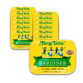 Brisling Sardines in Extra Virgin Olive Oil - Tiny Tots 12 Pack