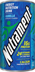 Nutrament Nutritional Drink Vanilla 12 oz Pack of 12 - Creamy Meal