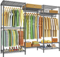 Ulif E13 Heavy Duty Clothes Rack 63in W x77in H - Stable, Adjustable
