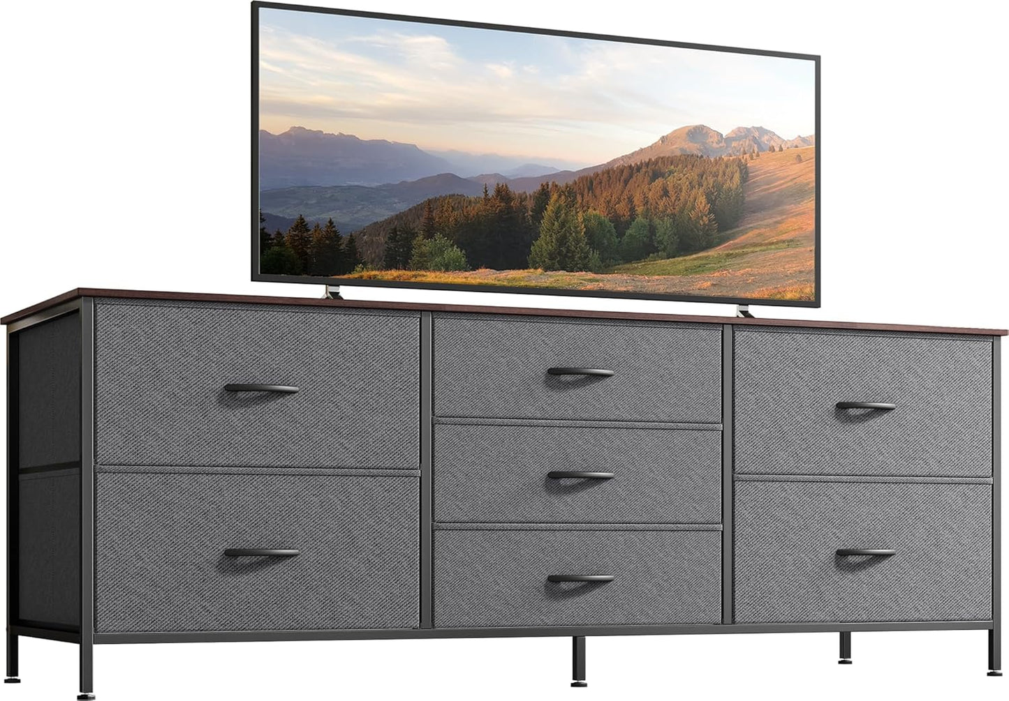 Huuger Dresser for Bedroom: Versatile 55 Inch TV Stand Storage