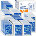 50 Pack Instant Ice Cold Pack (6 x 4.5) - Disposable Cold Compress