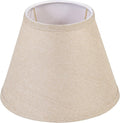 Empire Uno Lamp Shade in Medium Brown Burlap - Centered Fit