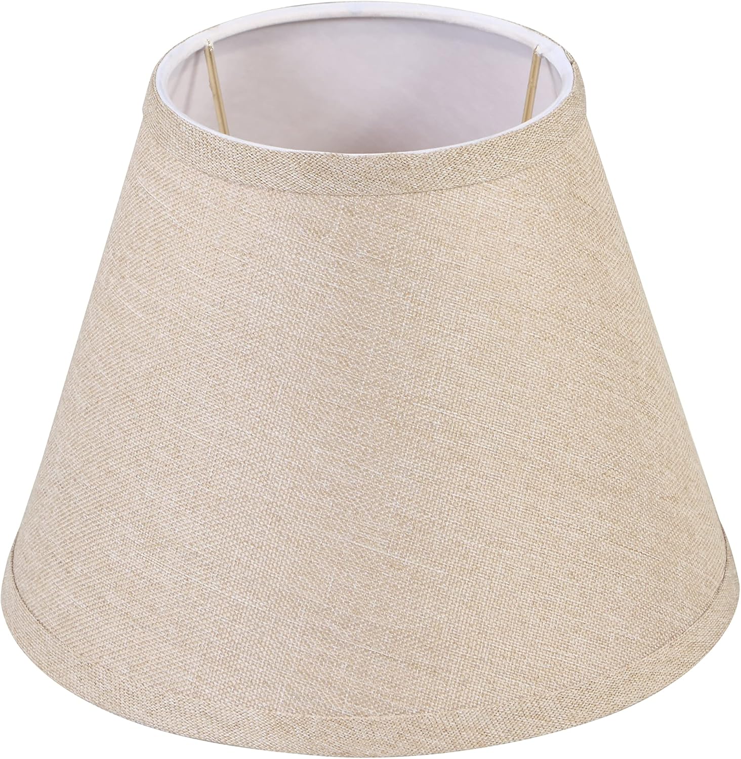 Empire Uno Lamp Shade in Medium Brown Burlap by Aspen Creative