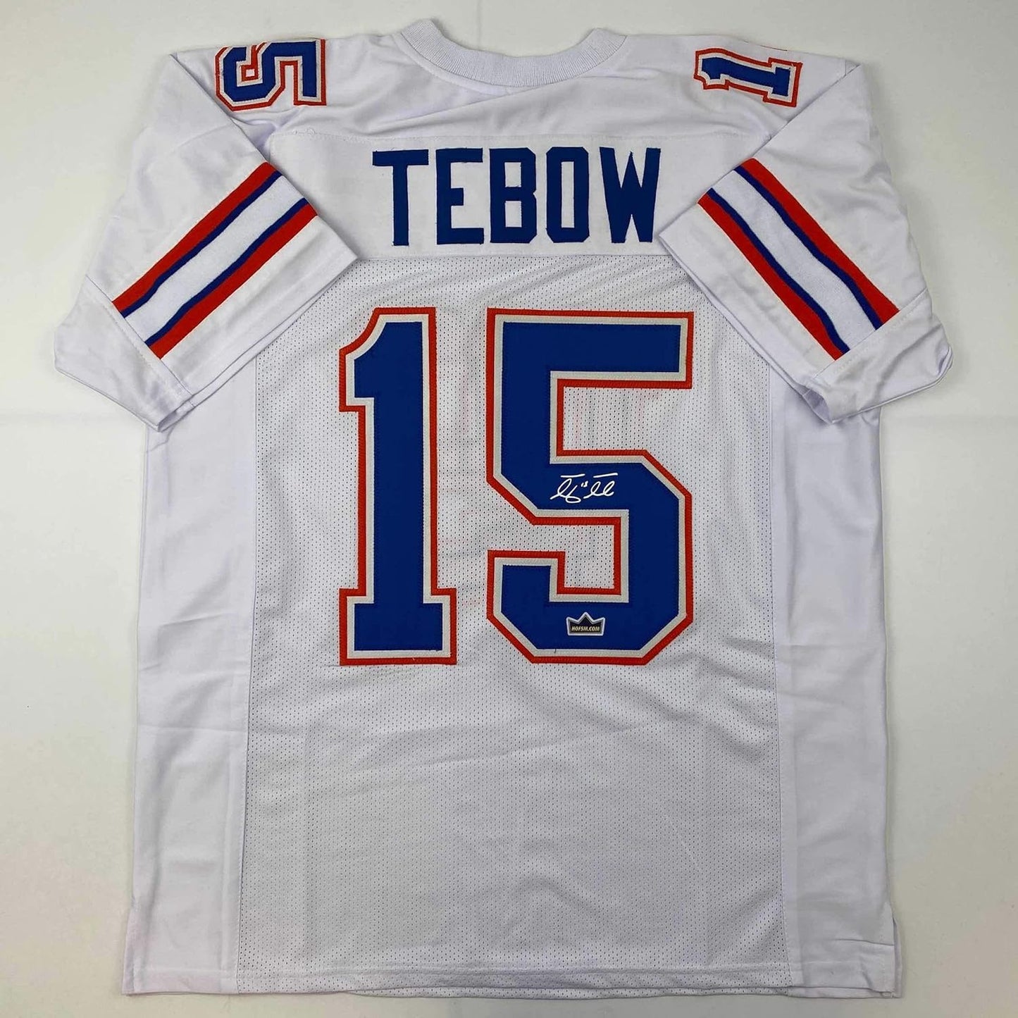 Facsimile Autographed Tim Tebow Florida White Reprint Jersey XL