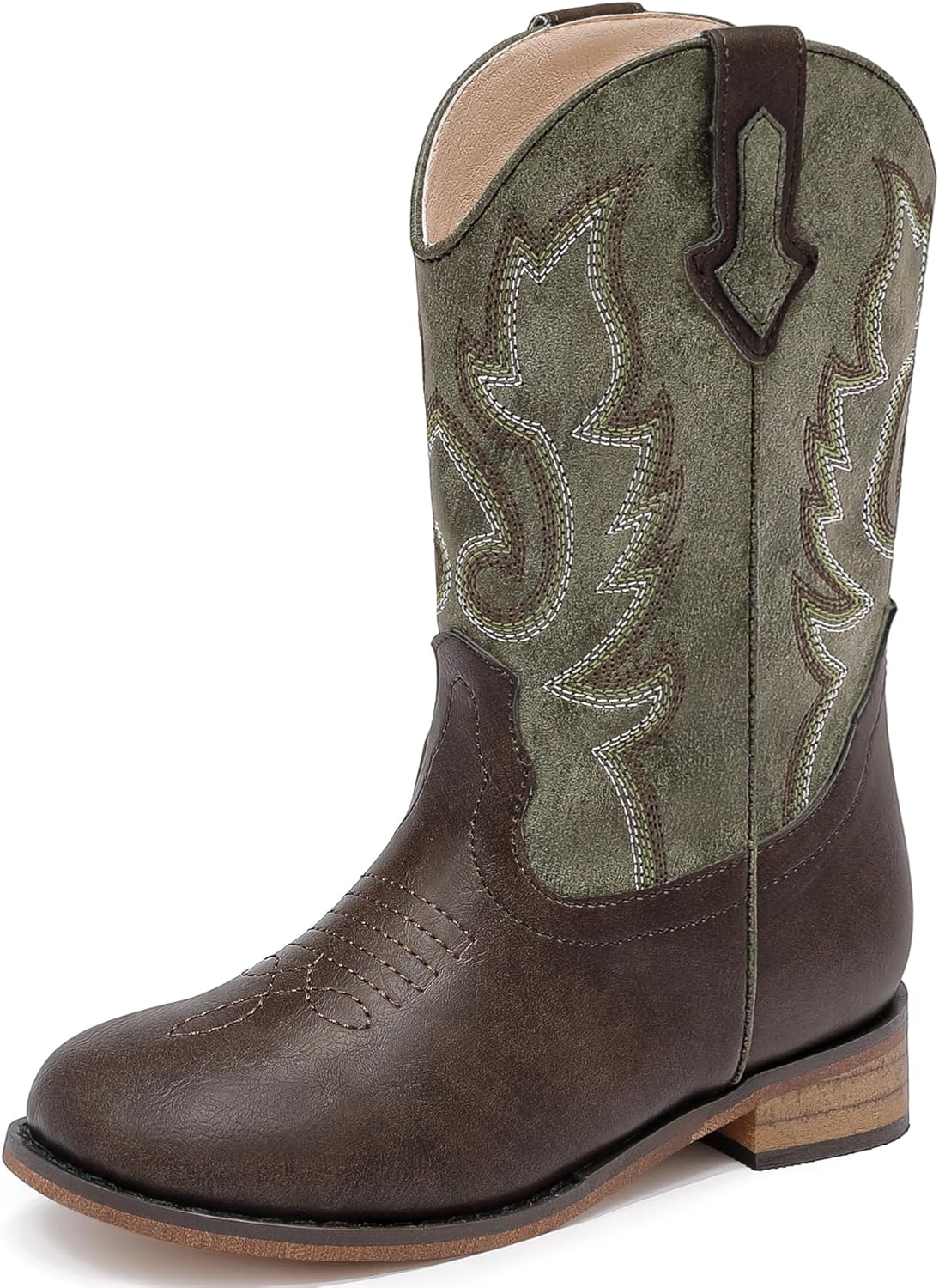 Girls Cowgirl Boots Unisex-Child Mid Calf Glitter Toddler Cowboy