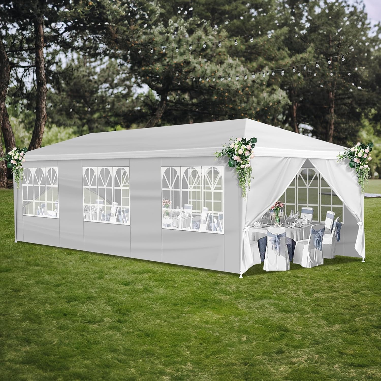 10ftx30ft Outdoor Canopy Tent for Parties and Events - White