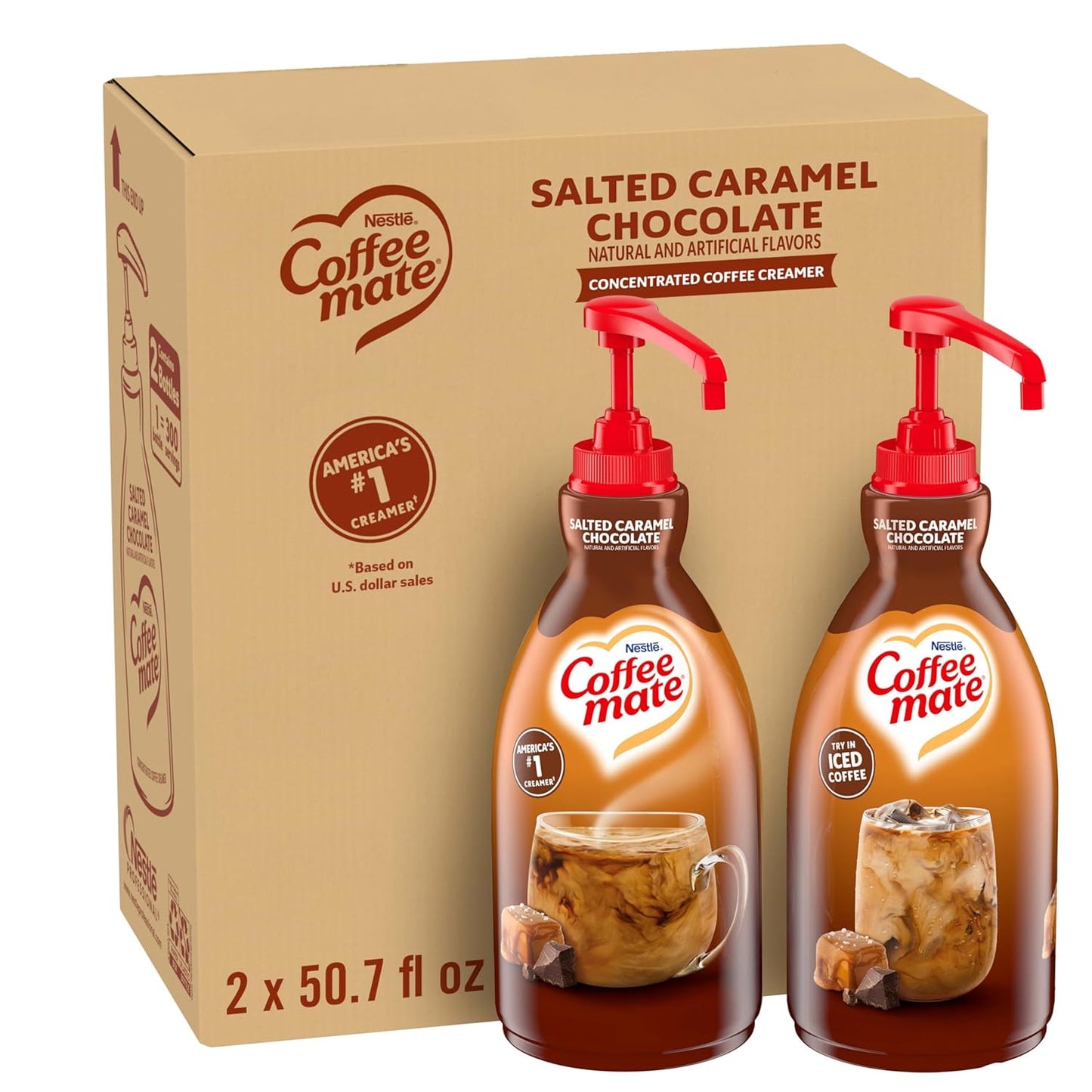 Nestle Coffee mate Salted Caramel Chocolate Creamer Pump Bottle