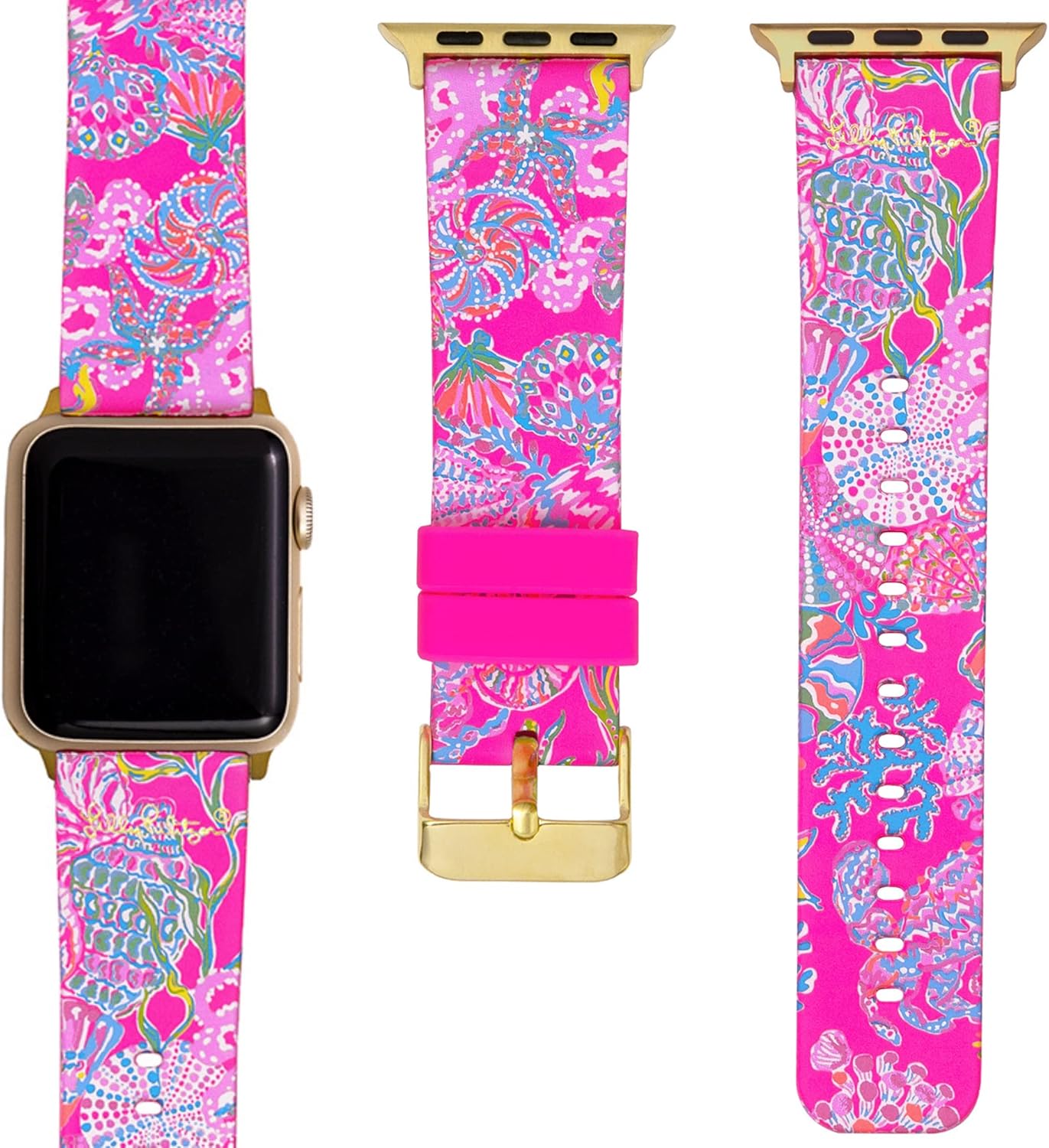 Lilly Pulitzer Silicone Apple Watch Band for Stylish Women
