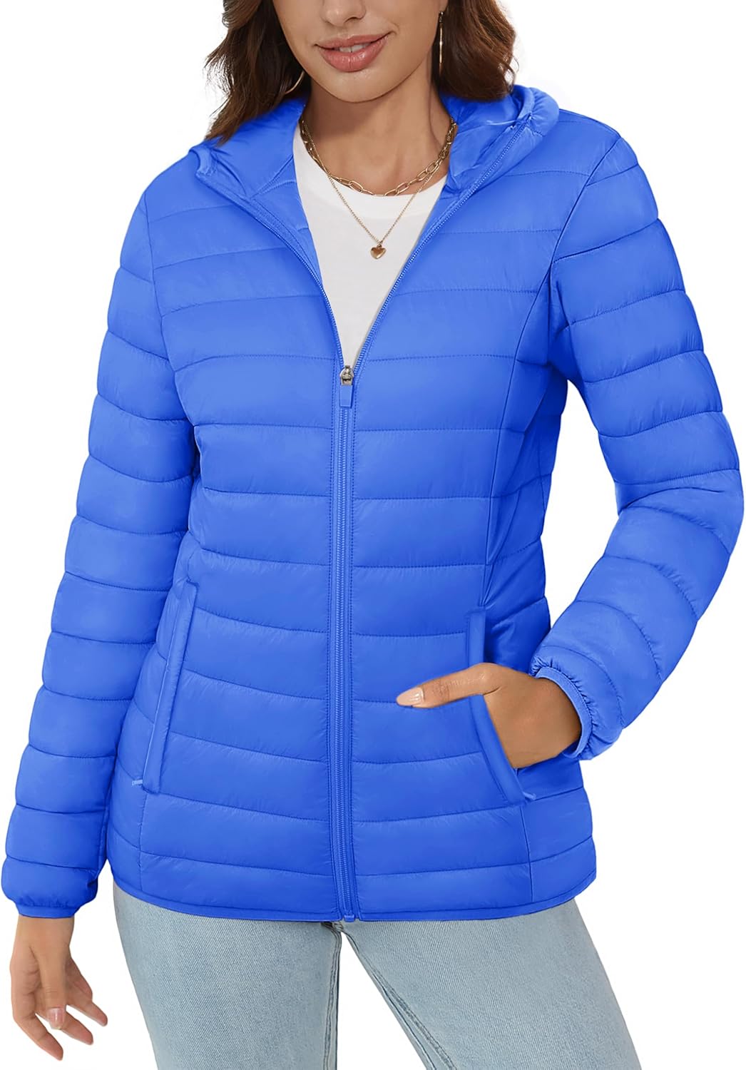 Lightweight Quilted Puffer Jacket for Women - Warm & Stylish