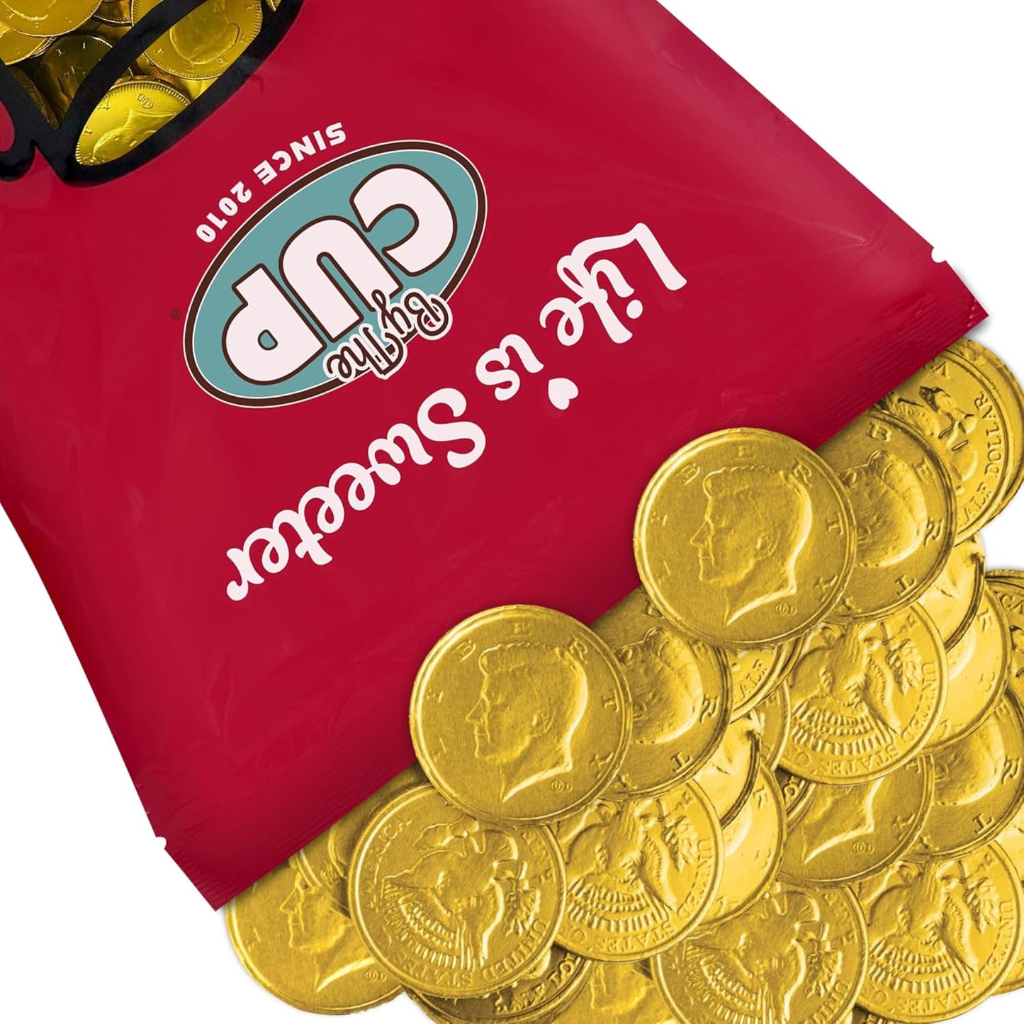 Milk Chocolate Gold Coins Bulk Bag for Festive Celebrations