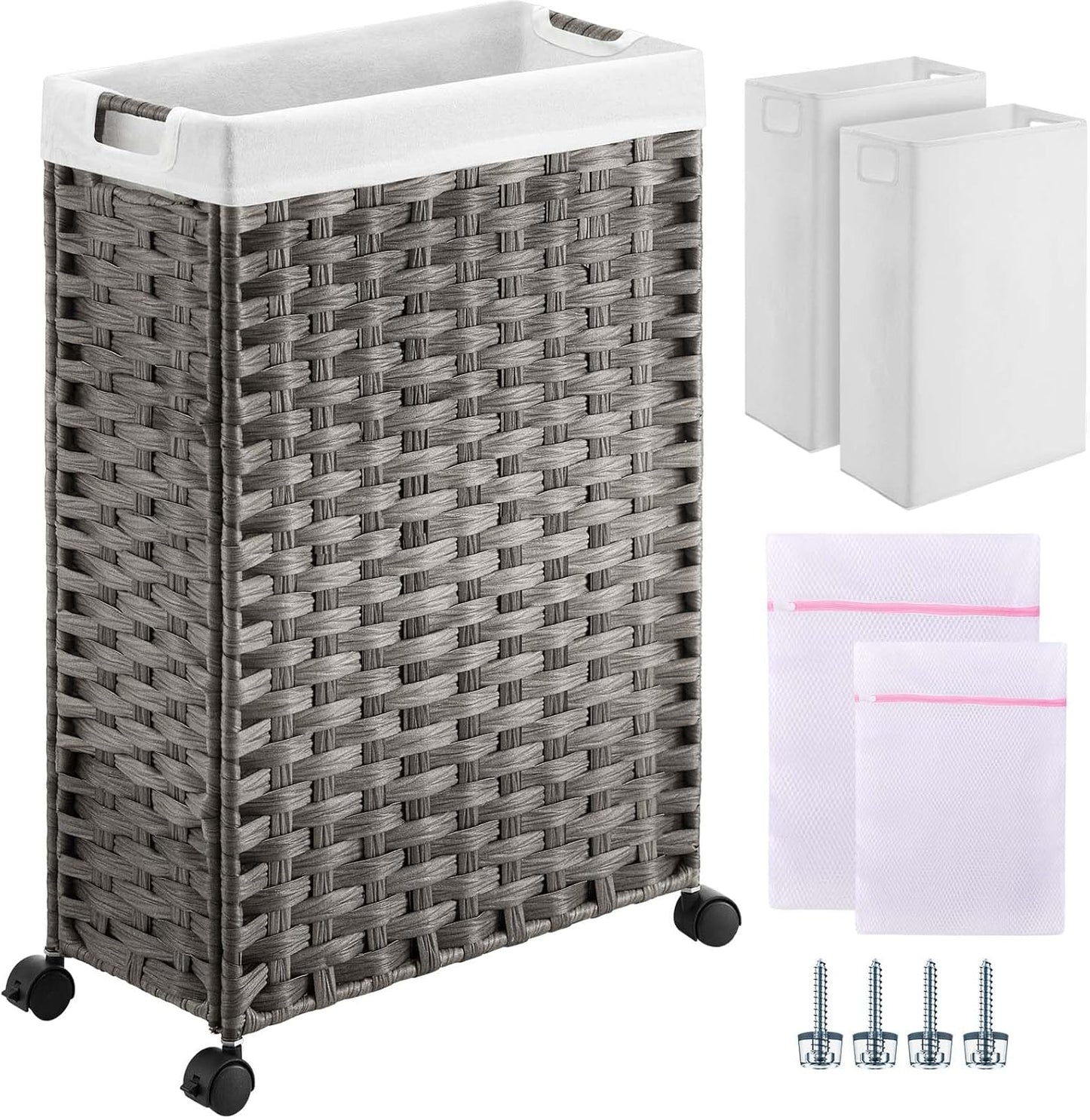 Greenstell Laundry Hamper with Wheels for Easy Transport