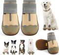 Dog Shoes for Large Dogs Size 4 - Paw Protection for Hardwood & Hiking