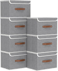 Yawinhe Storage Bins with Lids - Collapsible Closet Boxes for Home