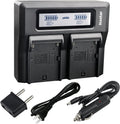 Kastar Fast Dual LCD Charger for Pentax and Trimble - Fast Dual