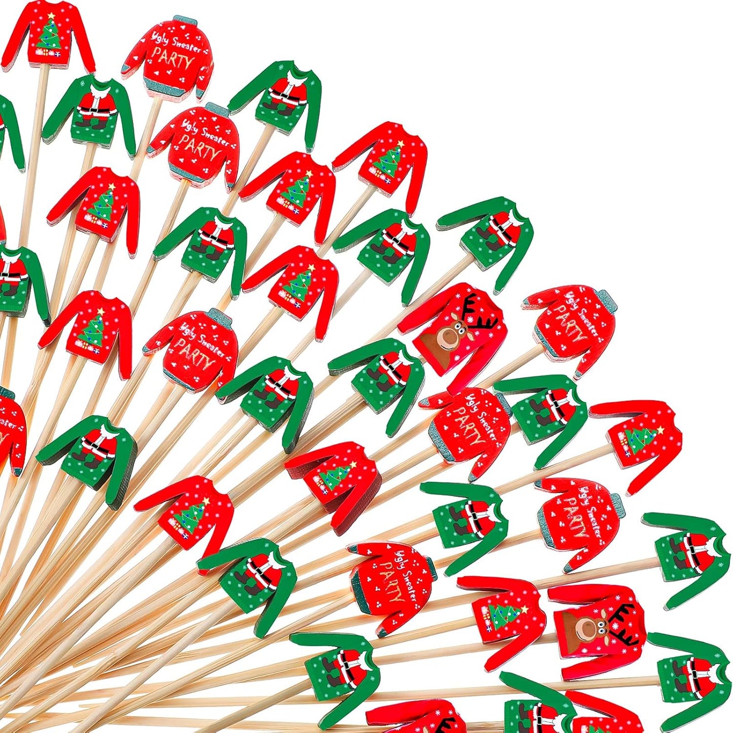 Christmas Party Bamboo Toothpick Set (200 Pieces)