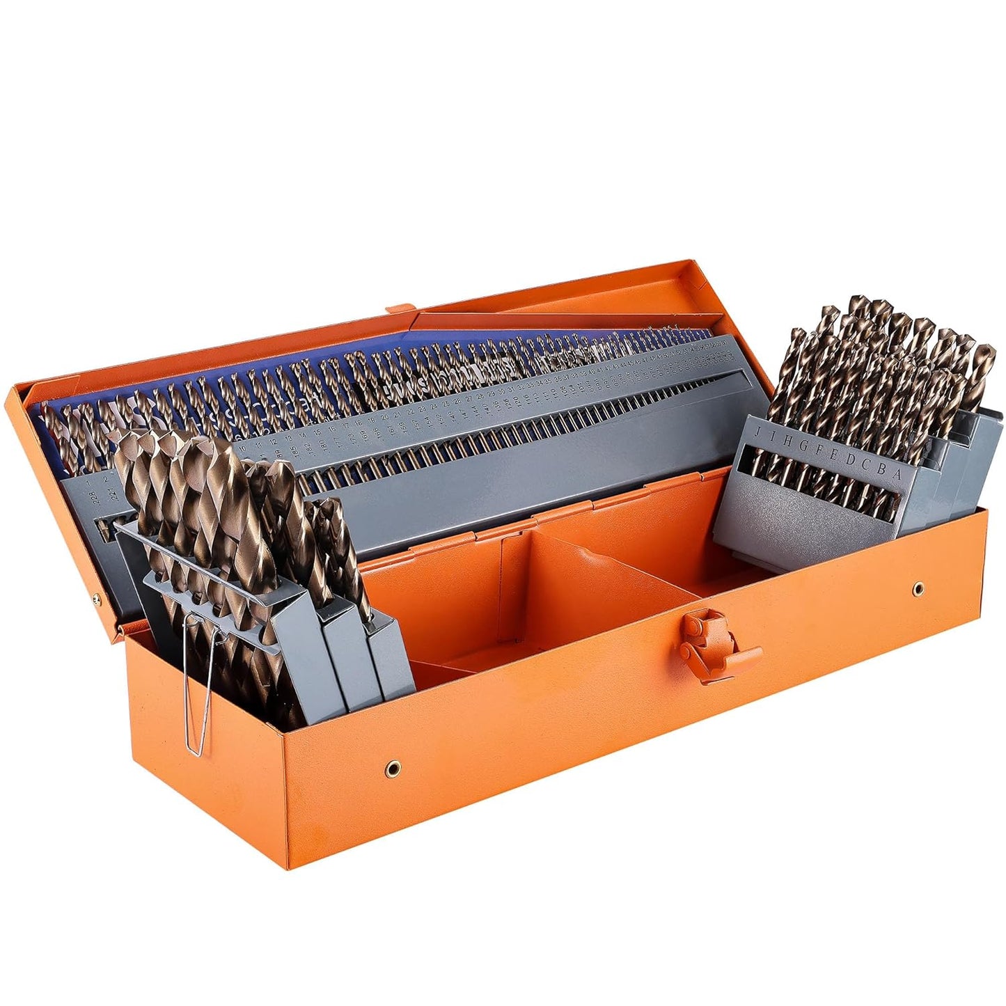115Pcs Cobalt Drill Bit Set for Metal, Wood, and Plastics