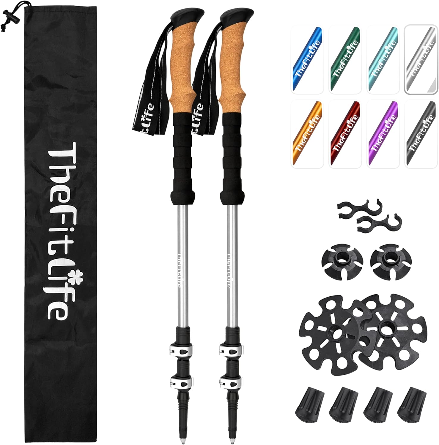 Lightweight 7075 Aluminum Hiking Poles for Every Adventure