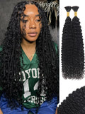 Boho Human Braiding Hair Curly Human Hair Braiding Hair - Natural Look