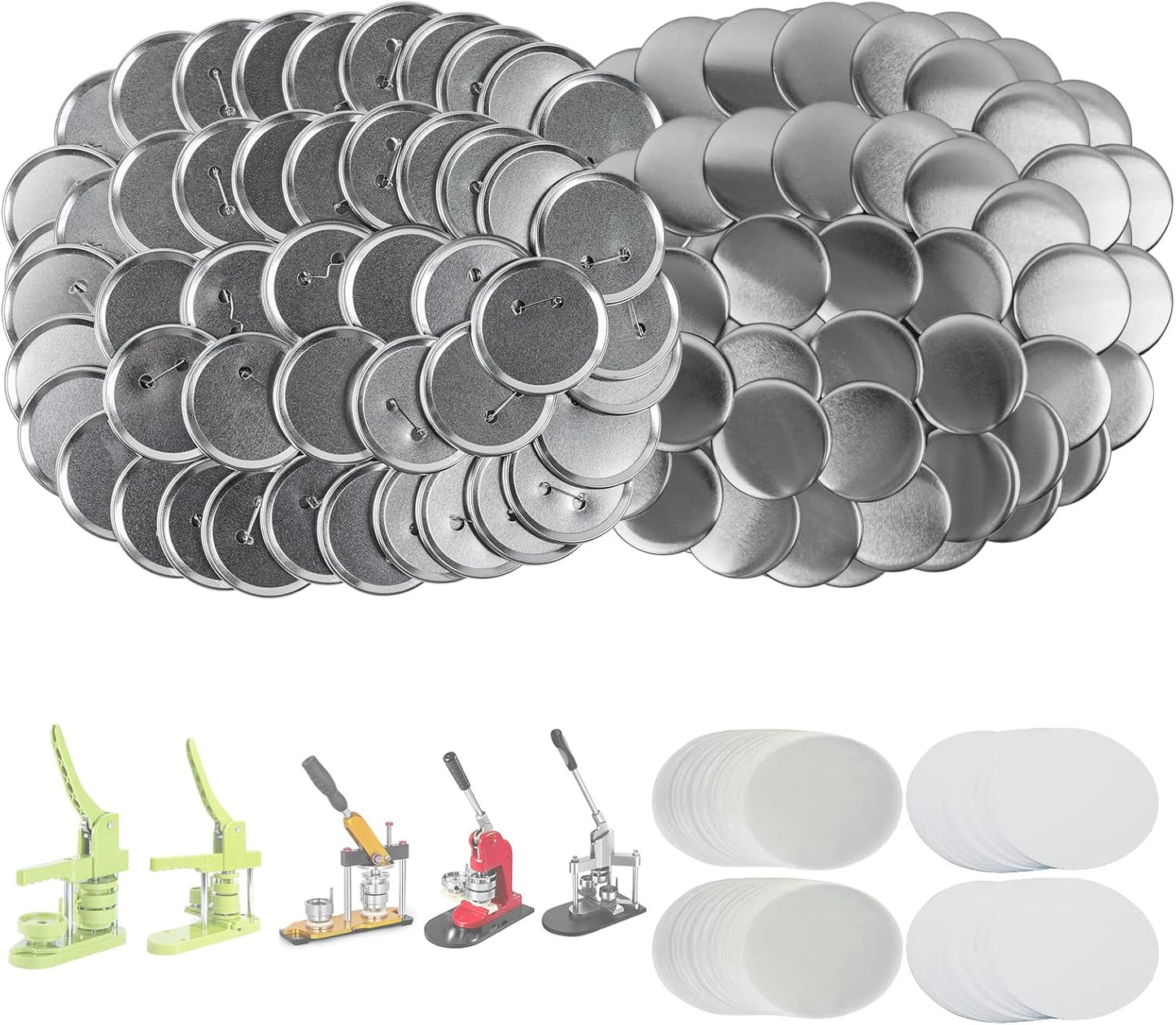 100 Sets 3 Inch Button Maker Supplies for DIY Badge Making