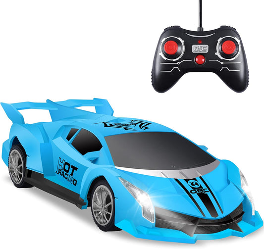 Hony 1/18 Scale RC Car with LED Lights - Perfect Gift for Kids!