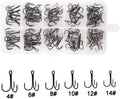 Fishing Treble Hooks Kit High Carbon Steel 110pcs - Strong Sharp Hooks