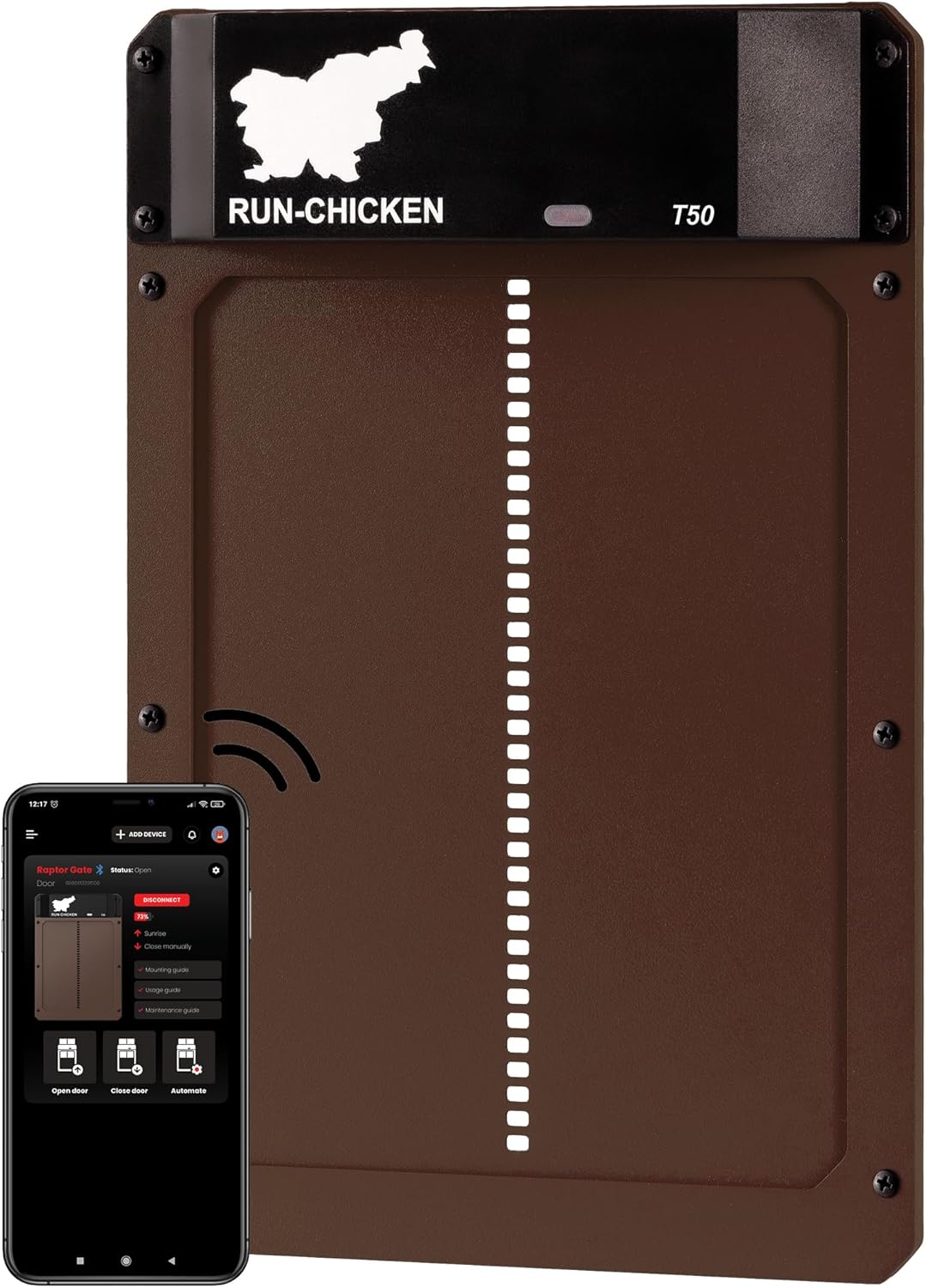 RUN-CHICKEN Automatic Chicken Coop Door with App Control
