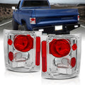 AmeriLite Chrome Replacement Brake Tail Lights Set for 1973-1991 Chevy