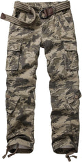 Womens Ripstop Cargo Pants with 9 Pockets - Casual Outdoor Fit