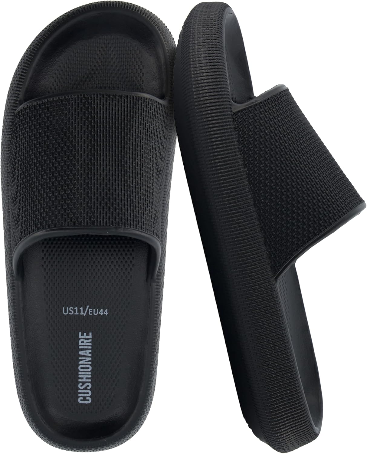 CUSHIONAIRE Feather EVA Mens Sandals for Comfort and Style