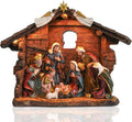 Christmas Nativity Scene Set with LED Lights - Warm Indoor Manger