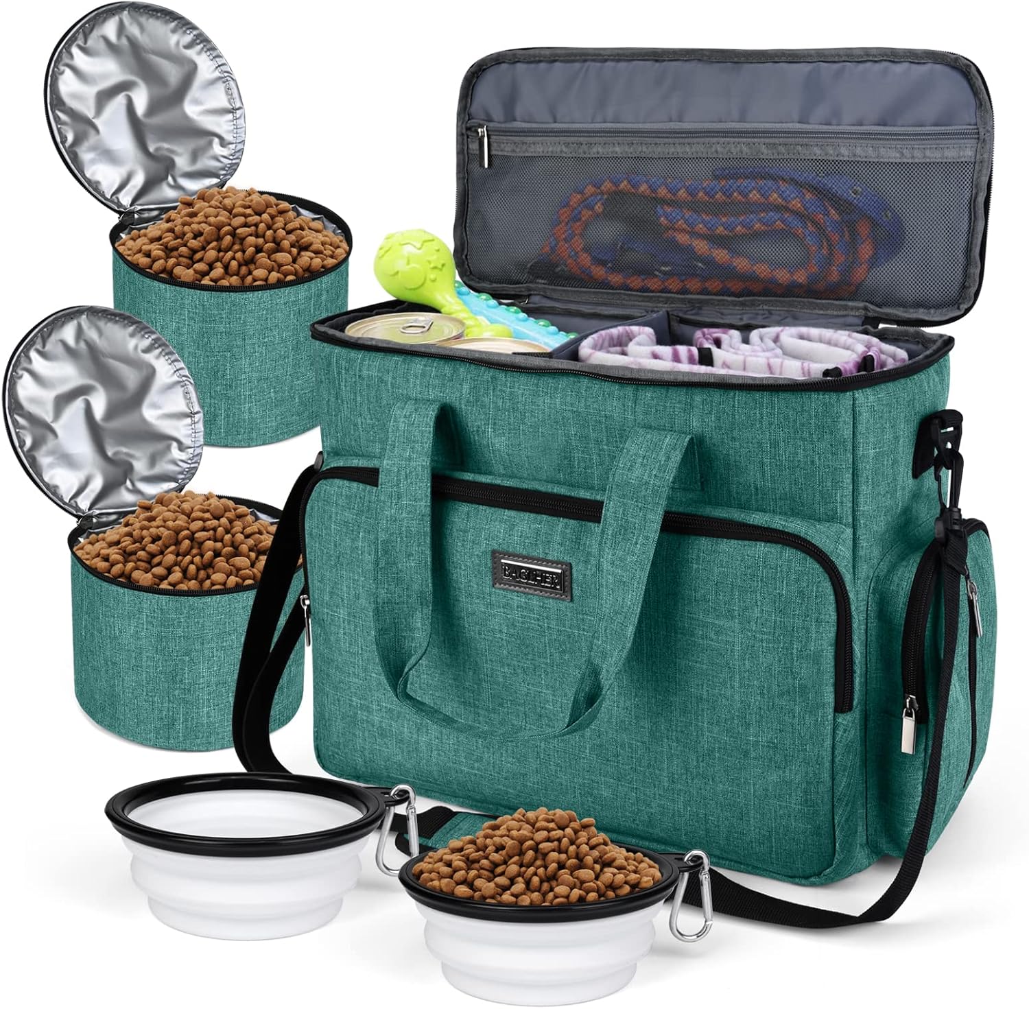 Dog Travel Bag with Multi-Function Pockets for Pet Essentials